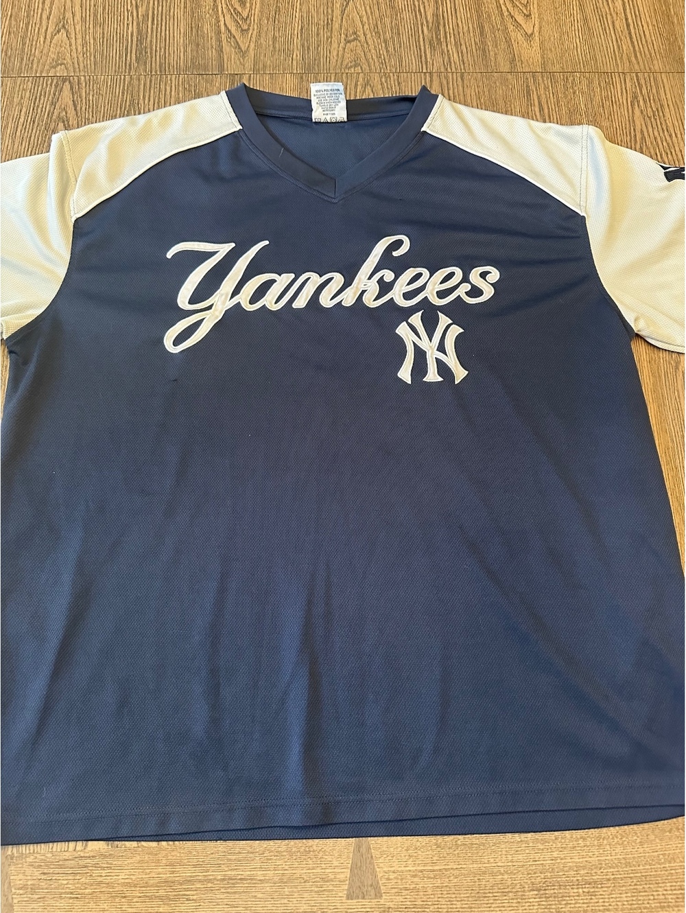 Dynasty New York Yankees 2XL Navy and White Baseball Jersey
